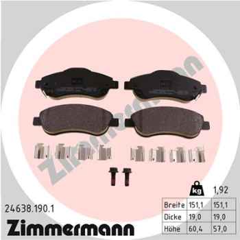 Zimmermann Brake pads for HONDA CR-V III (RE_) front