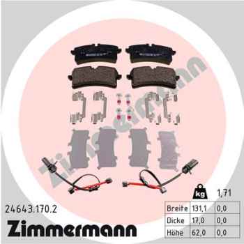 Zimmermann Brake pads for PORSCHE MACAN (95B) rear