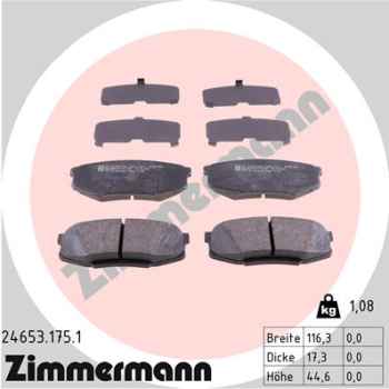 Zimmermann Brake pads for TOYOTA LAND CRUISER 200 (_J2_) rear