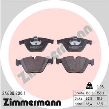Zimmermann Brake pads for BMW 6 Coupe (F13) front