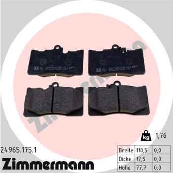Zimmermann Brake pads for LEXUS IS C (GSE2_) front