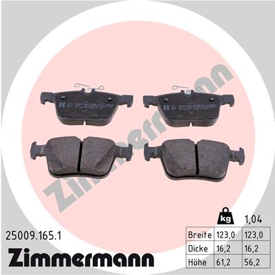 Zimmermann Brake pads for VW TIGUAN ALLSPACE (BW2) rear
