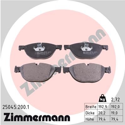 Zimmermann Brake pads for BMW 7 (F01, F02, F03, F04) front