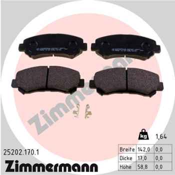 Zimmermann Brake pads for SUZUKI KIZASHI (FR) front