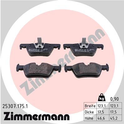 Zimmermann Brake pads for BMW 1 (F20) rear