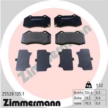 Zimmermann Brake pads for MAZDA MX-5 RF Targa (ND) front