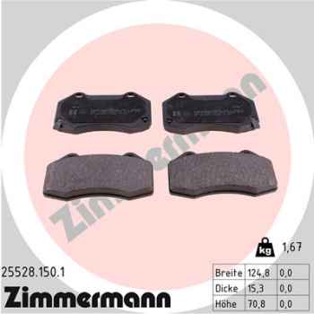 Zimmermann Brake pads for OPEL CORSA D (S07) front