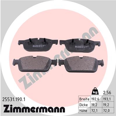 Zimmermann Brake pads for MERCEDES-BENZ GLE Coupe (C292) front