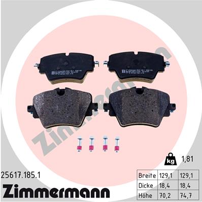 Zimmermann Bremsbeläge für BMW X3 (G01) vorne