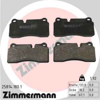 Zimmermann Brake pads for BMW 2 Coupe (F22, F87) rear