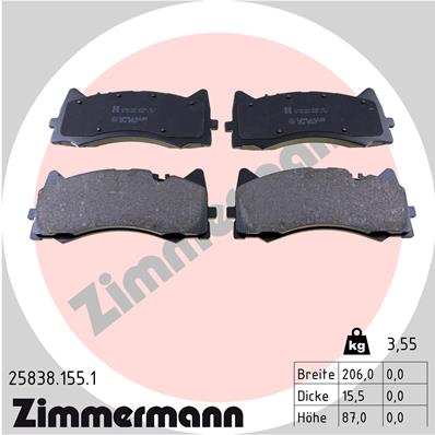 Zimmermann Brake pads for MERCEDES-BENZ AMG GT (C190) front