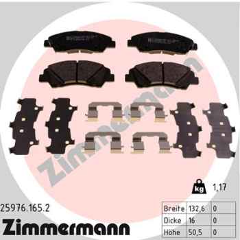 Zimmermann Brake pads for HYUNDAI i10 Stufenheck front