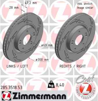 Zimmermann Sport Brake Disc for HYUNDAI TUCSON (JM) front