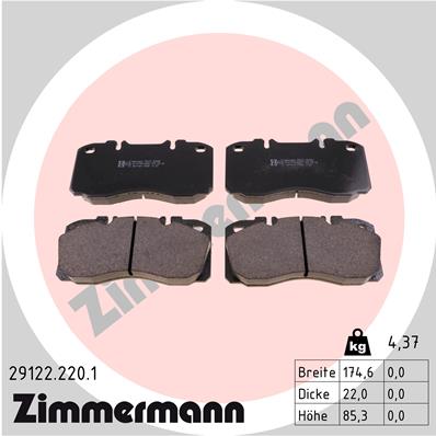 Zimmermann Brake pads for IVECO DAILY IV Kipper front