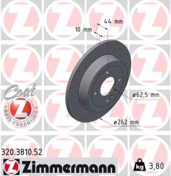 Zimmermann Sportbremsscheibe Sport Z für HYUNDAI i20 II (GB, IB) hinten