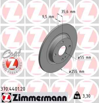 Zimmermann Brake Disc for MAZDA MX-5 RF Targa (ND) rear