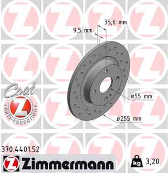 Zimmermann Sport Brake Disc for MAZDA MX-5 RF Targa (ND) rear