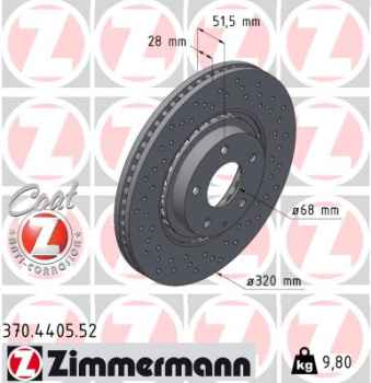 Zimmermann Sport Brake Disc for MAZDA 6 Kombi (GJ, GL) front