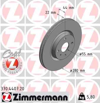 Zimmermann Brake Disc for MAZDA MX-5 RF Targa (ND) front