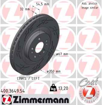 Zimmermann Sport Brake Disc for MERCEDES-BENZ R-KLASSE (W251, V251) front left