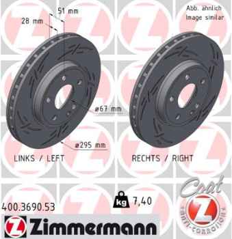 Zimmermann Sport Brake Disc for MERCEDES-BENZ CLA Shooting Brake (X117) front