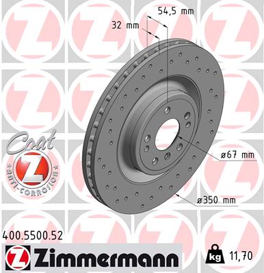 Zimmermann Sport Brake Disc for MERCEDES-BENZ GL-KLASSE (X166) front