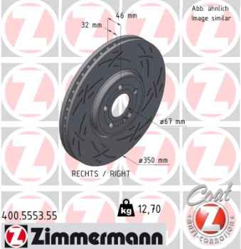 Zimmermann Sport Brake Disc for MERCEDES-BENZ A-KLASSE (W177) front right