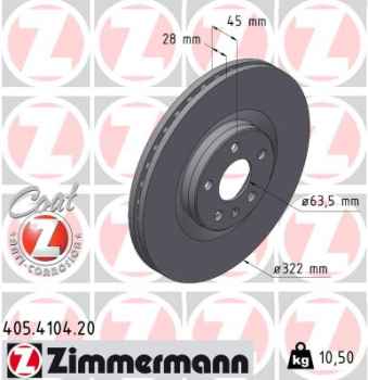 Zimmermann Brake Disc for SMART #3 front