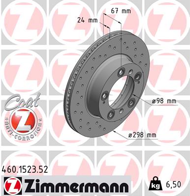 Zimmermann Sport Brake Disc for PORSCHE BOXSTER (986) front