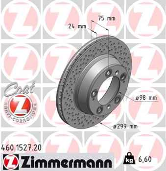 Zimmermann Brake Disc for PORSCHE 911 (997) rear