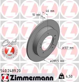 Zimmermann Brake Disc for SUZUKI VITARA Cabrio (ET, TA) front