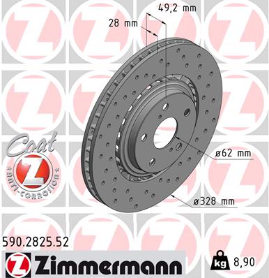 Zimmermann Sport Brake Disc for LEXUS NX (_Z1_) front