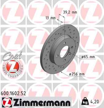 Zimmermann Sport Brake Disc for VW PASSAT Variant (3A5, 35I) front