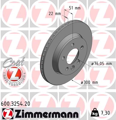 Zimmermann Brake Disc for VW CRAFTER Bus (SY_) rear