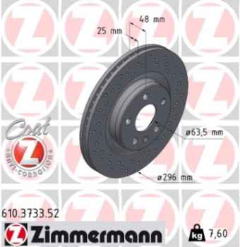 Zimmermann Sport Brake Disc for VOLVO XC40 (536) front