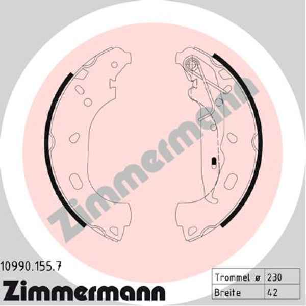 Zimmermann Bremsbackensatz für OPEL ASTRA H GTC (A04) hinten