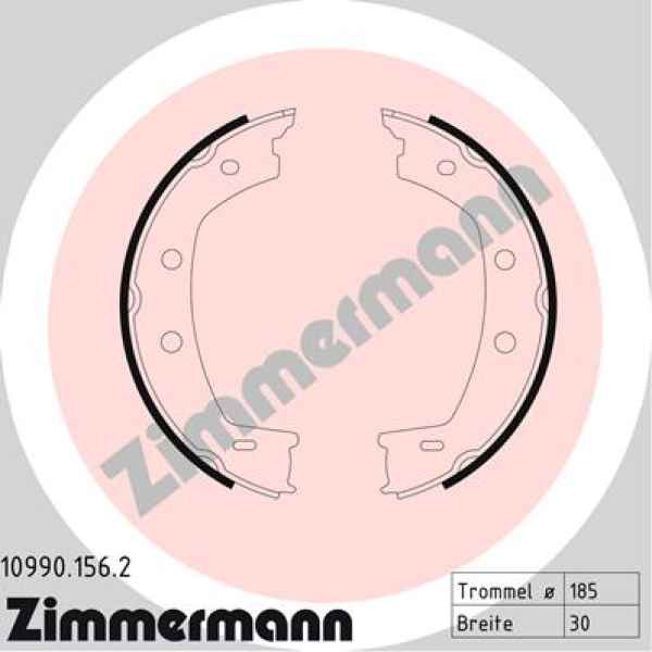 Zimmermann Brake Shoe Set for LAND ROVER FREELANDER 2 (L359) rear / parking brake