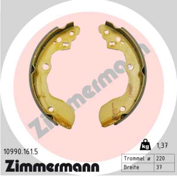 Zimmermann Brake Shoe Set for SUZUKI SWIFT V (AZ) rear