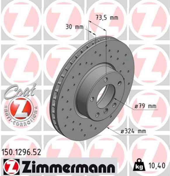 Zimmermann Sport Brake Disc for BMW 5 (E39) front