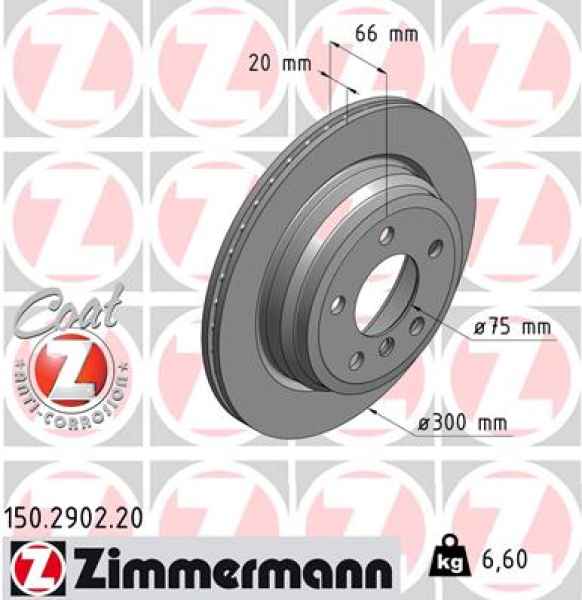 Zimmermann Brake Disc for BMW 3 Touring (F31) rear