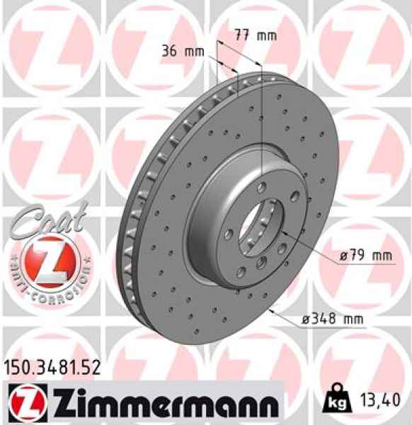Zimmermann Sport Brake Disc for BMW 6 (E63) front