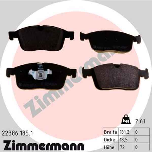 Zimmermann Bremsbeläge für VOLVO XC60 (156) vorne