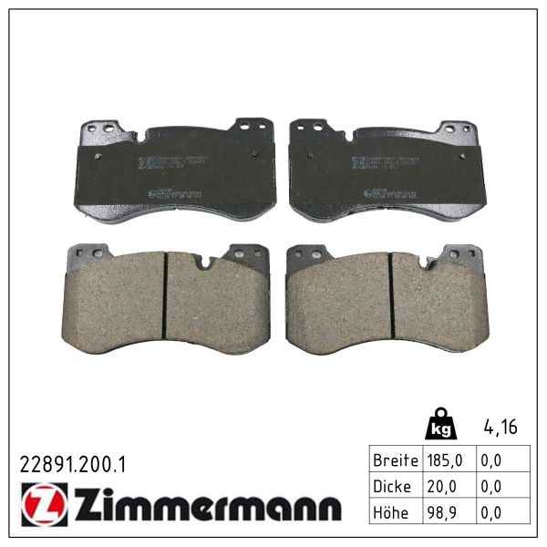 Zimmermann Brake pads for BMW 4 Cabriolet (G23, G83) front