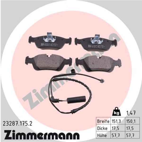 Zimmermann Brake pads for BMW Z4 Roadster (E85) front