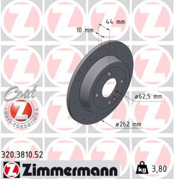 Zimmermann Sport Brake Disc for HYUNDAI i20 II Coupe (GB) rear