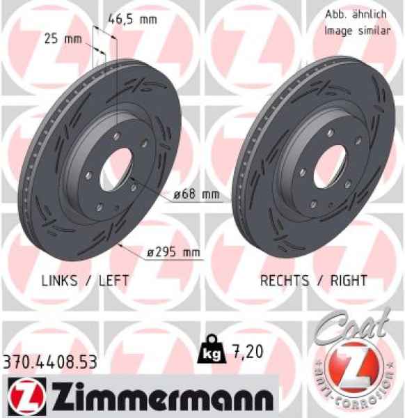 Zimmermann Sport Brake Disc for MAZDA CX-30 (DM, DT, ED) front
